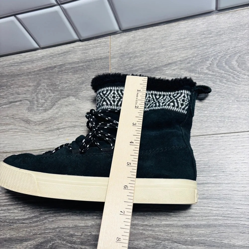 TOMS Women's Black Suede‎ Alpine Ski Boots Size 7.5
